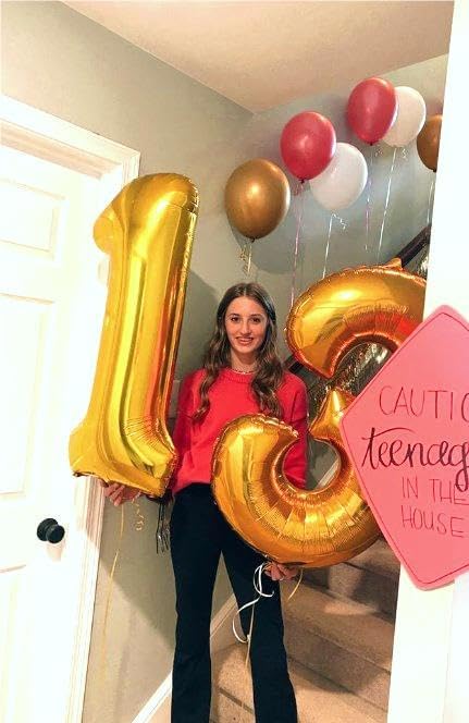 Large 40 Inch Gold 13 31 Number Balloon, 13 31 Gold Birthday Party Decorations, Numbers Three Foil Balloons for Anniversary Party Graduations Celebration Supplies