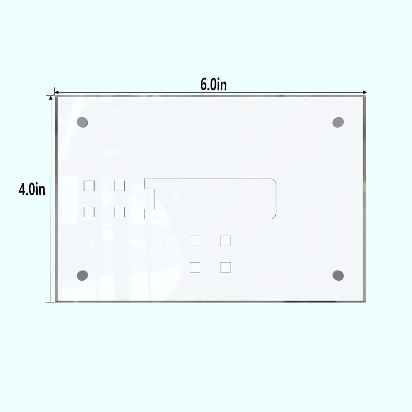 HELPLEX Picture Frames, 3 Pack 4x6 inch Acrylic Picture Frame Clear 4 x 6 Photo Frames Magnetic Picture Frames Ready for Tabletop Display, Effectively Protect Photos from Fading and Yellowing