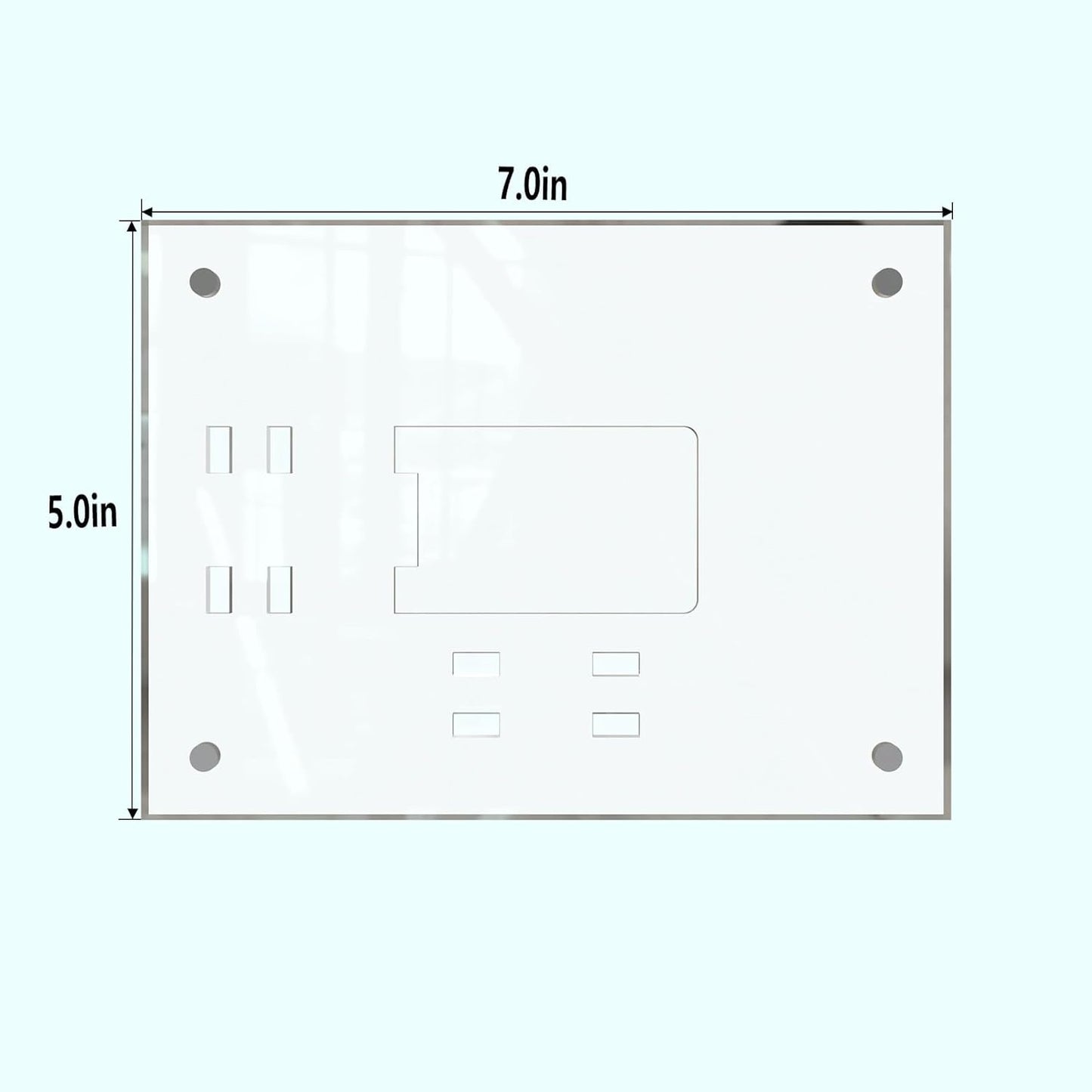 HELPLEX Picture Frames, 6 Pack 5x7 inch Acrylic Picture Frame Clear 5 x 7 Photo Frames Magnetic Picture Frames Ready for Tabletop Display, Effectively Protect Photos from Fading and Yellowing
