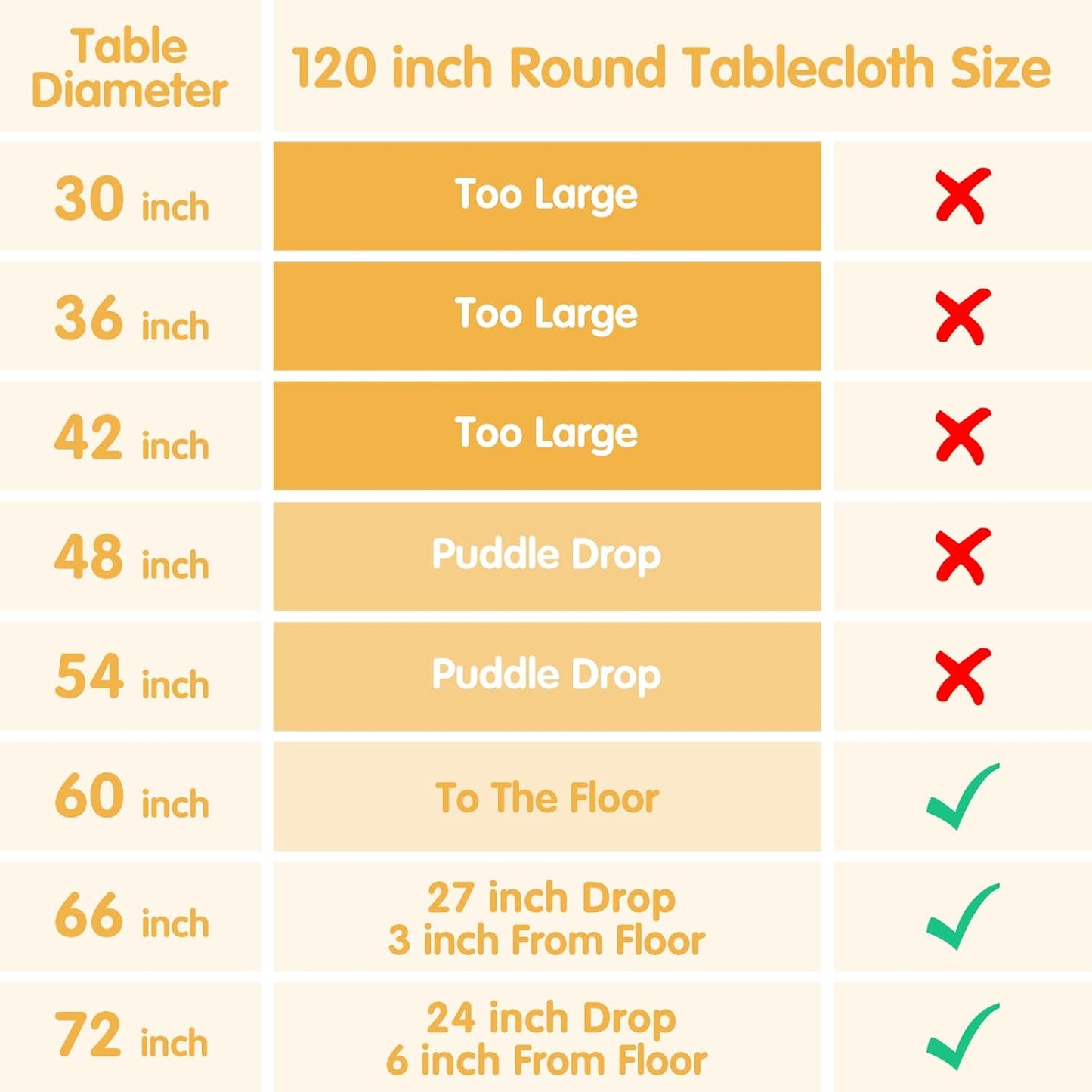 BRILLMAX 6 Pack Beige Round Tablecloths 120 Inch - Circle Bulk Linen Polyester Fabric Washable Table Cloth Cover for Wedding Reception Banquet Birthday Party Buffet Restaurant