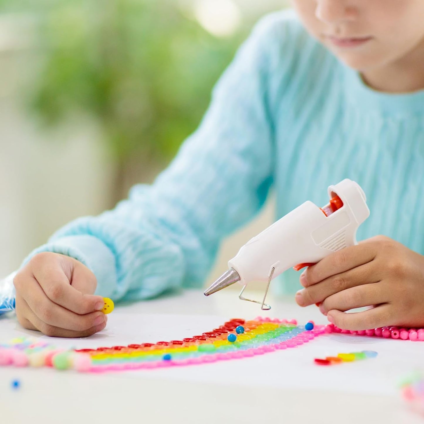 HARFINGTON 10pcs Hot Glue Sticks 0.28" Dia x 9.84" Long EVA Mini Hot Melt Adhesive Glue Stick for Hot Melt Gun Wood Plastic Glass Flowers Fabrics Foam, Red