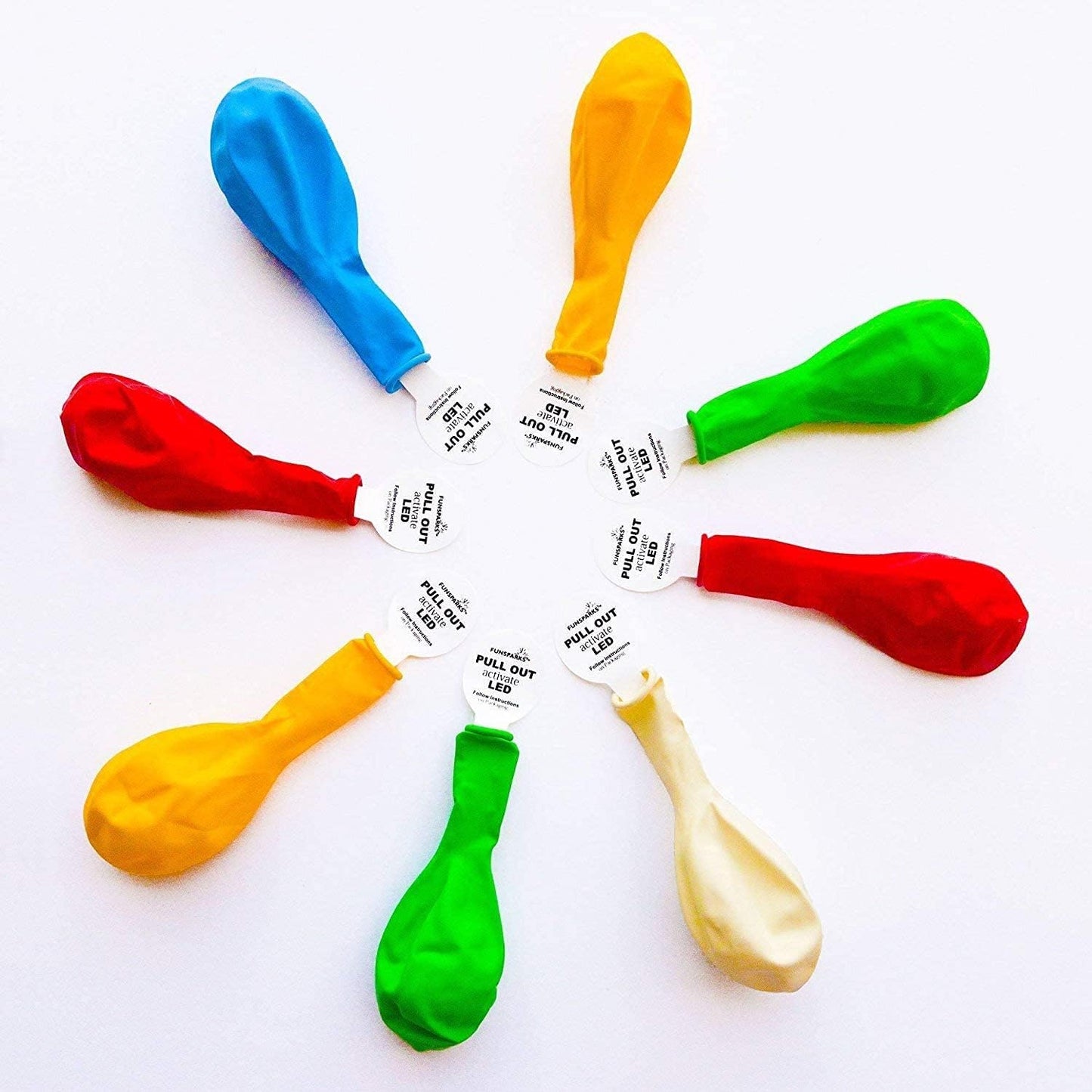 50 LED Light Up Balloons Mixed Colors Flashing Lasts 24 Hours Christmas Halloween Party Favors Birthday Wedding Decorations