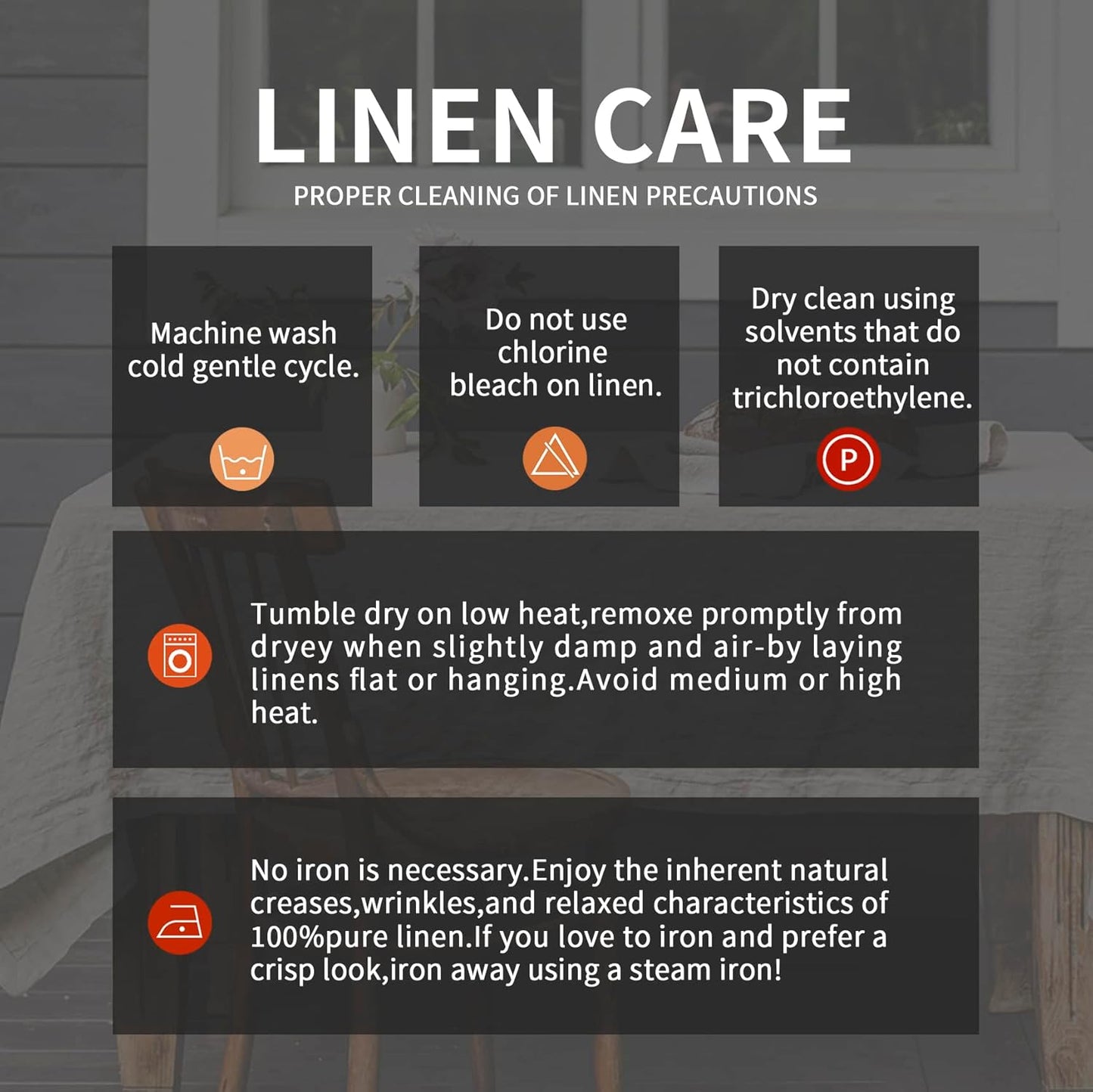 EVERLY 100% Pure Linen Round Tablecloths 80Inch Round Machine Washable Tablecloth for Thanksgiving,Decorative Halloween,Buffet Parties,Picnic,Events,Weddings and Restaurants-Christmas Red