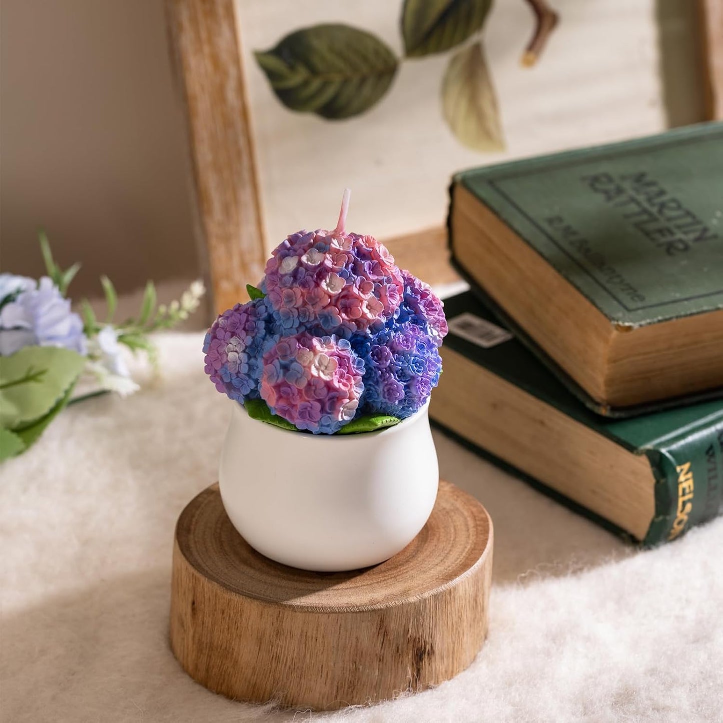 Hydrangea Potting Scented Candle Home Decora for Mother's Day