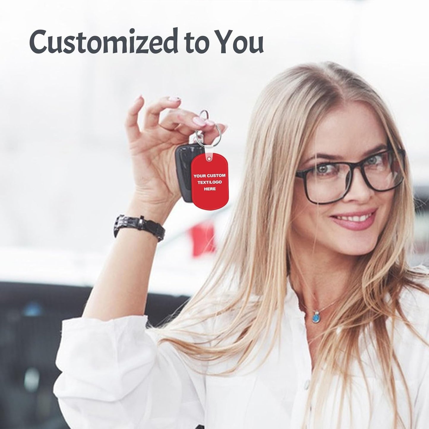 Custom Oval Soft Keychains 50 Pack, Personalized Logo, Text Bulk - Perfect for Tradeshows, Party Favors, Campaign Gifts - Customizable Key Tags