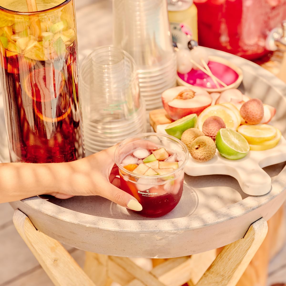 Repurpose Disposable Stemless Glasses, 12oz, 100 Cups, Plant-Based, BPA Free, No PFAS Added, Certified BioBased, FDA Non-Toxic, Ultimate Cool Girl Cup