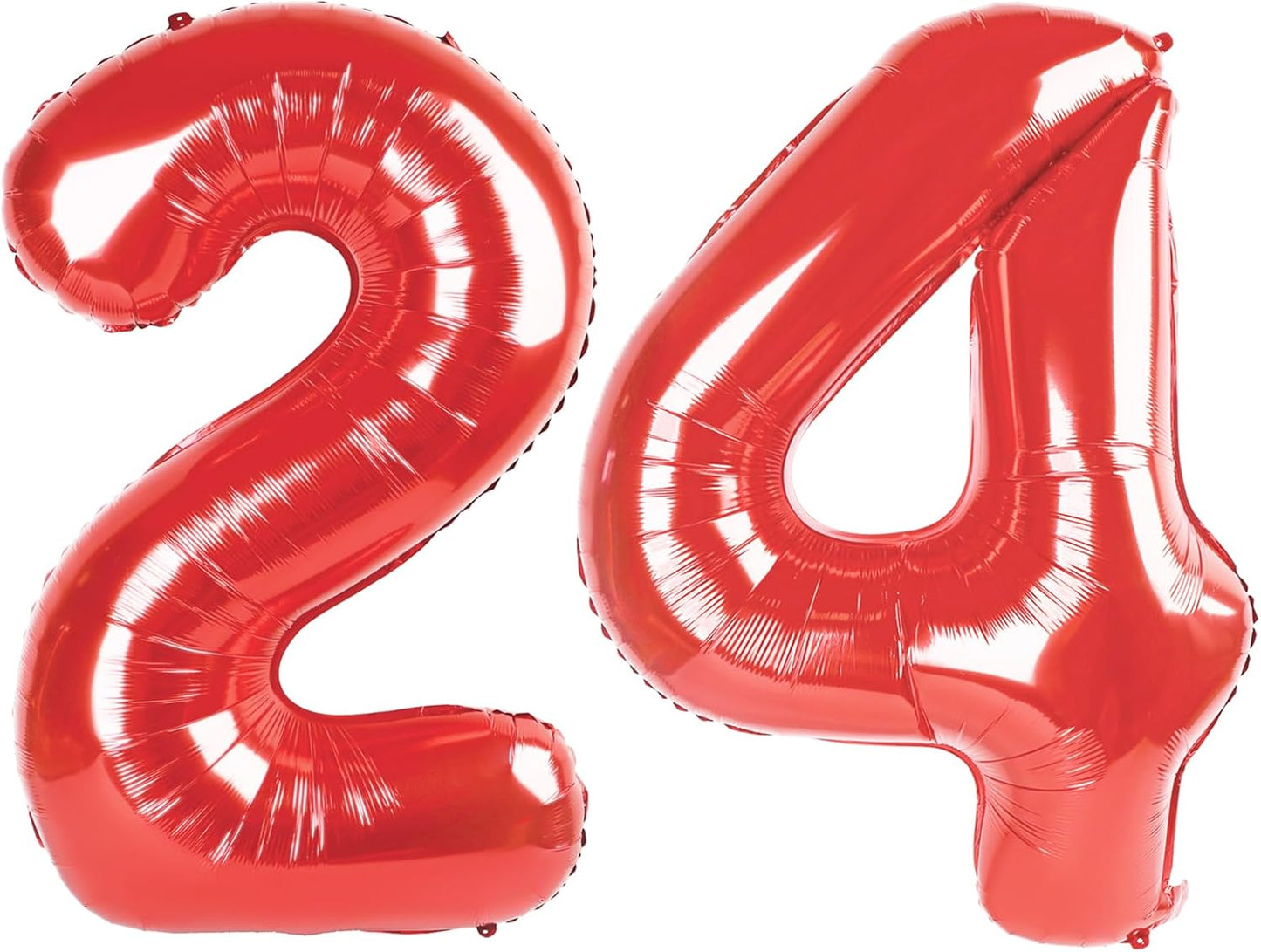 Red Number 24 Balloon