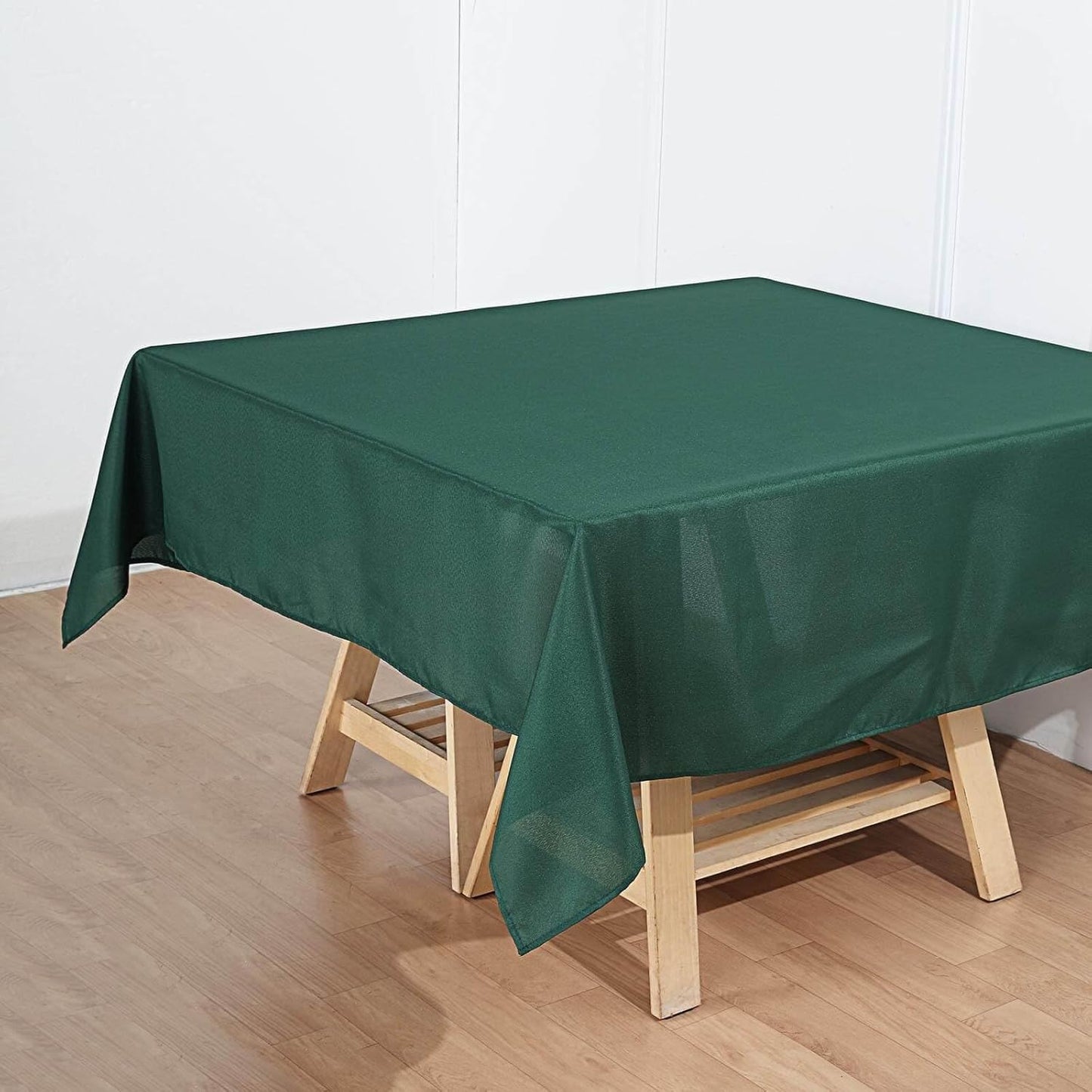 Efavormart 70" Square Linens Hunter Emerald Green Wholesale Linens Polyester Square Linen Tablecloth for Wedding Party Restaurant