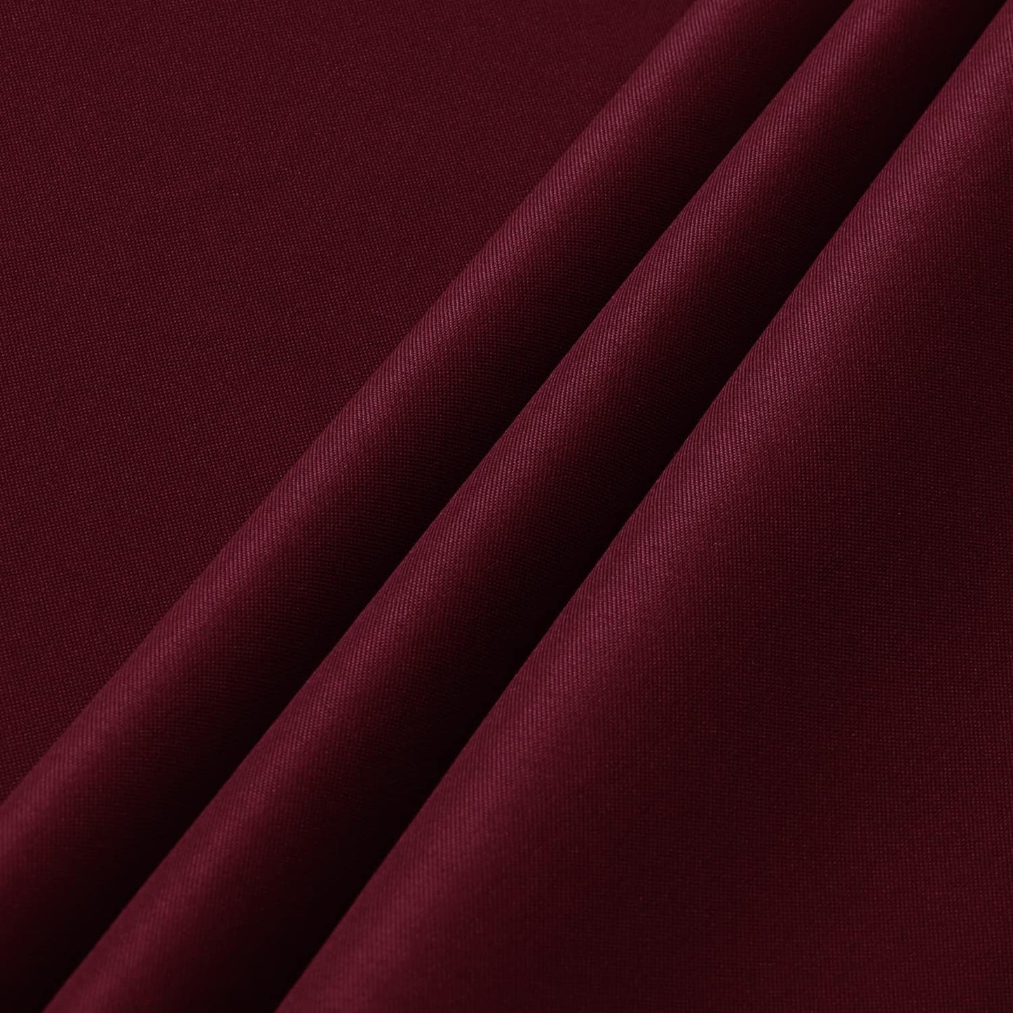 sancua 2 Pack Burgundy Tablecloth 60 x 120 Inch, Rectangle 8 Feet Table Cloth - Stain and Wrinkle Resistant Washable Polyester Table Cover for Dining Tables, Buffet Parties and Camping