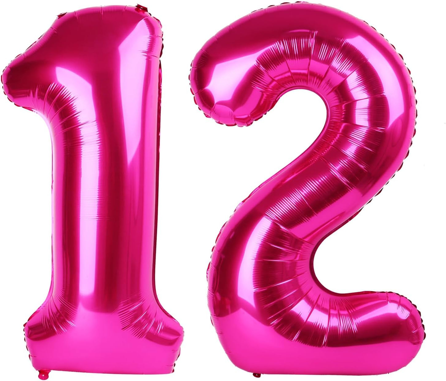 40 Inch Hot Pink 12 Number Balloon