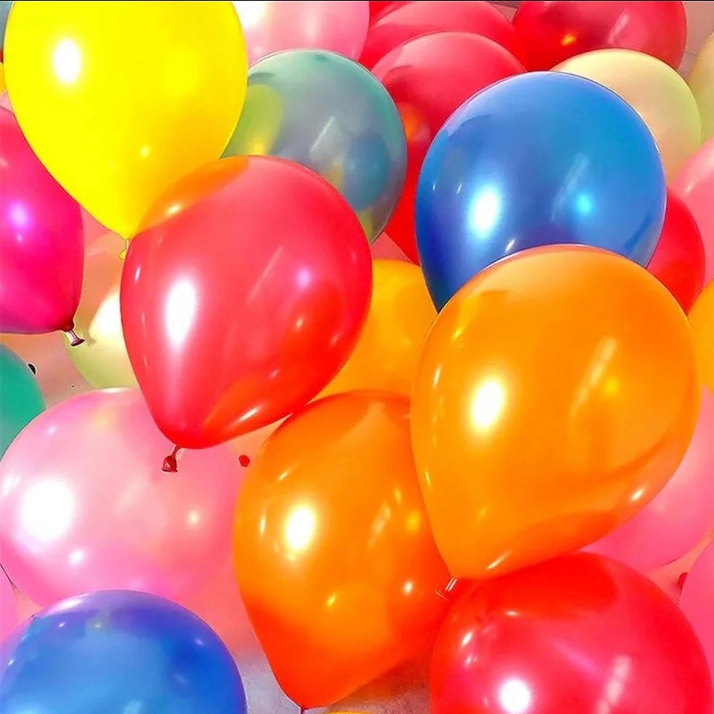 120pcs Pearl Rainbow Balloons Assorted Color 12 Inches Latex, Round Helium Bright Color Balloons for Birthday Baby Shower Wedding Party Decorations