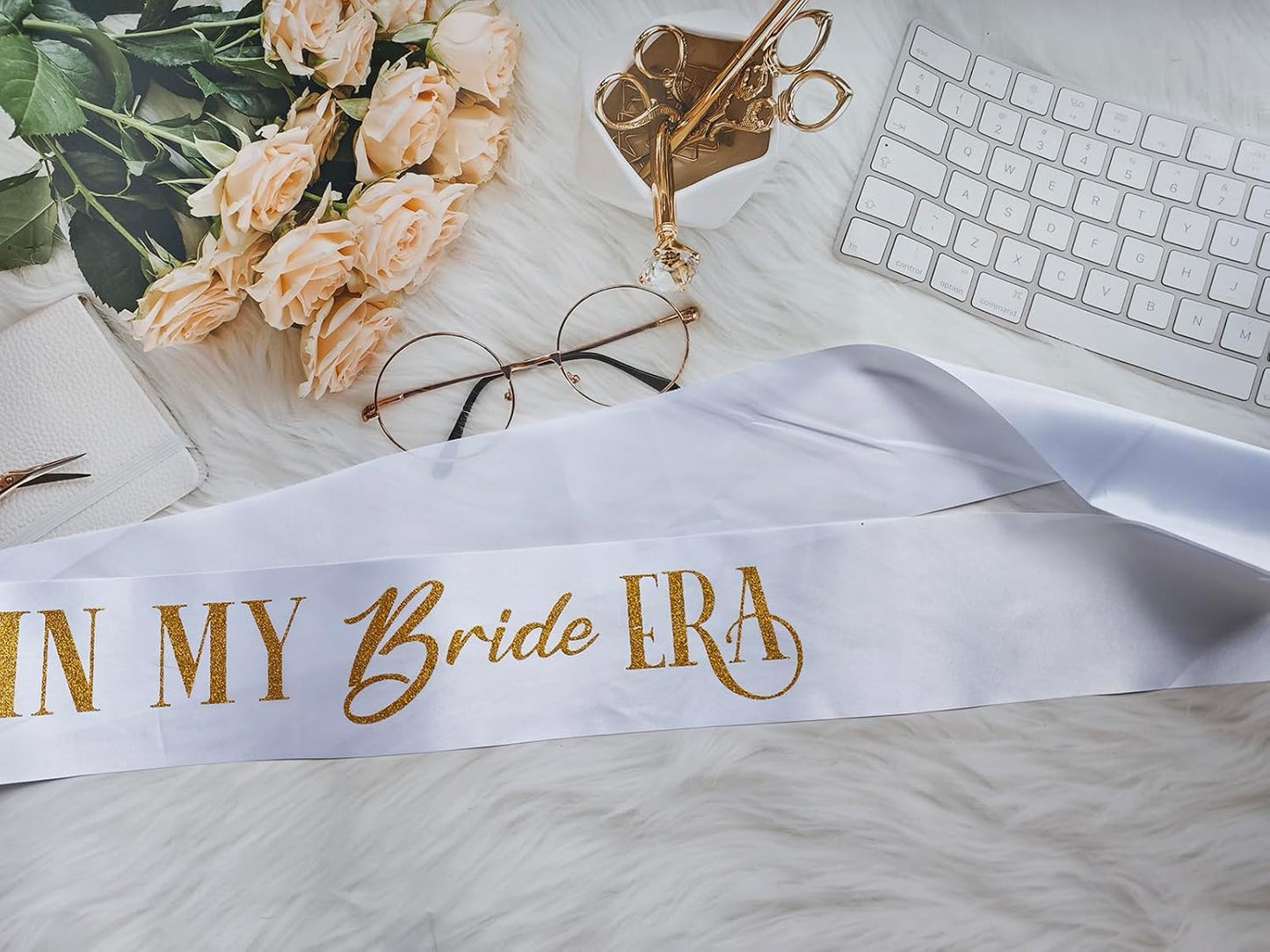 Bride Sash, in My Bride Era Bachelorette Party Sash for Future Mrs, Bridal Shower Sash for Bride-to-Be, Wedding Party Decorations