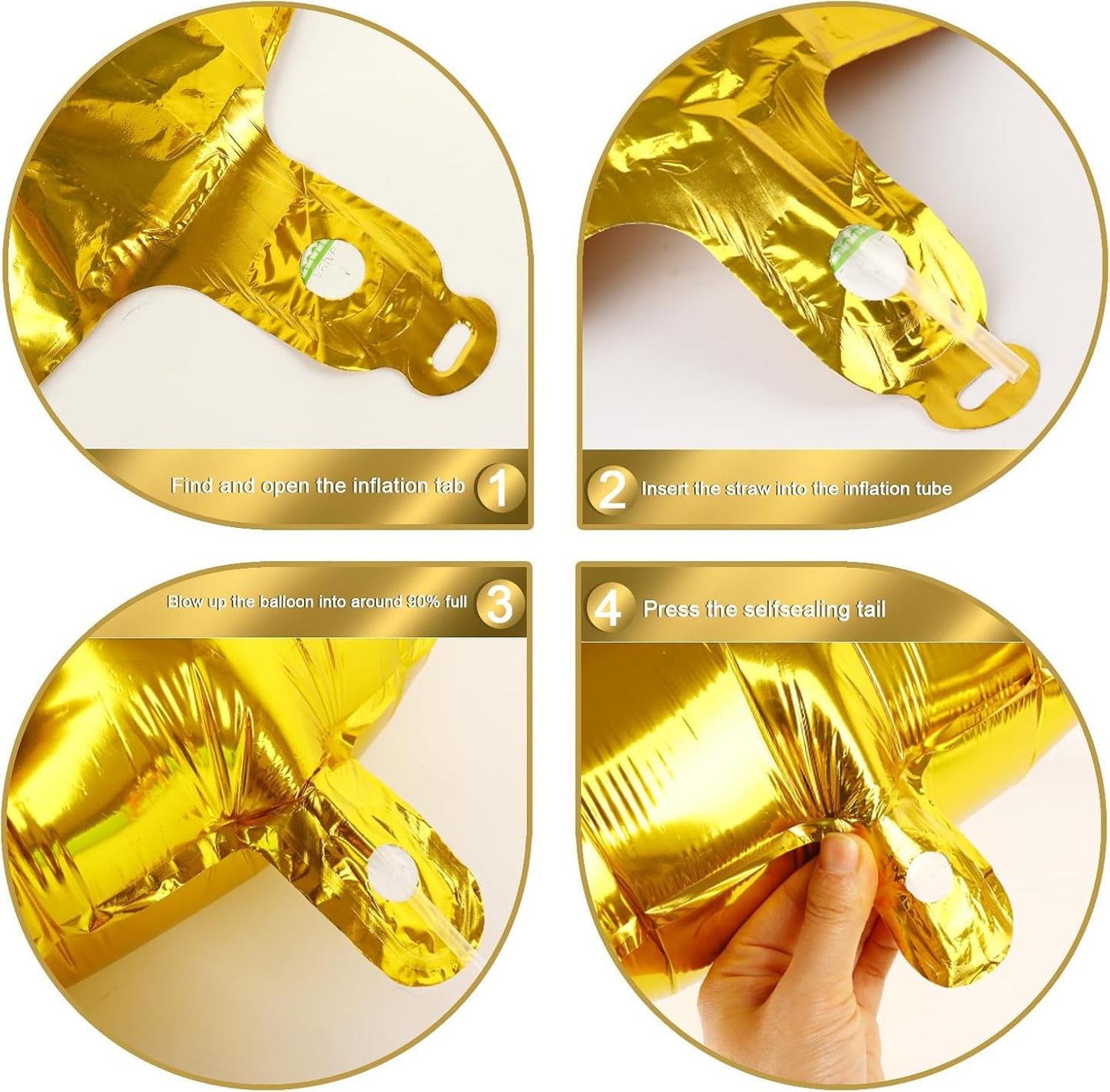 40 Inch Gold 23 Large Number Balloon, 23 Golden Birthday Party Decorations, Number 23 Foil Balloons for Anniversary Party Graduations Celebration Supplies