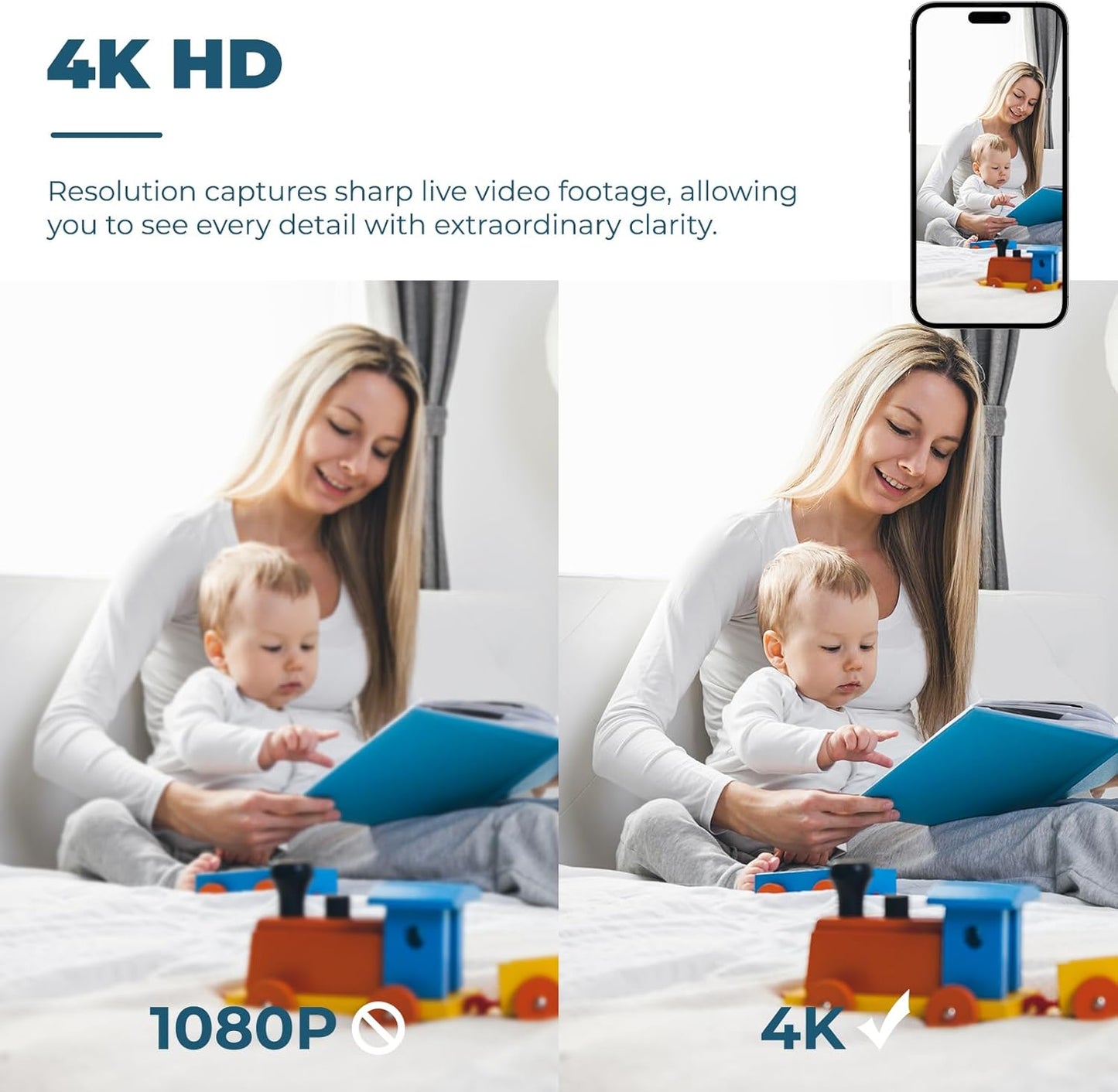 Mini Security Camera, 4K WiFi Wireless Camera Small Portable HD Nanny Cam with Motion Detection, Cloud & SD Storage, Night Vision Micro Cameras for Home Office Car Pet Baby Indoor & Outdoor