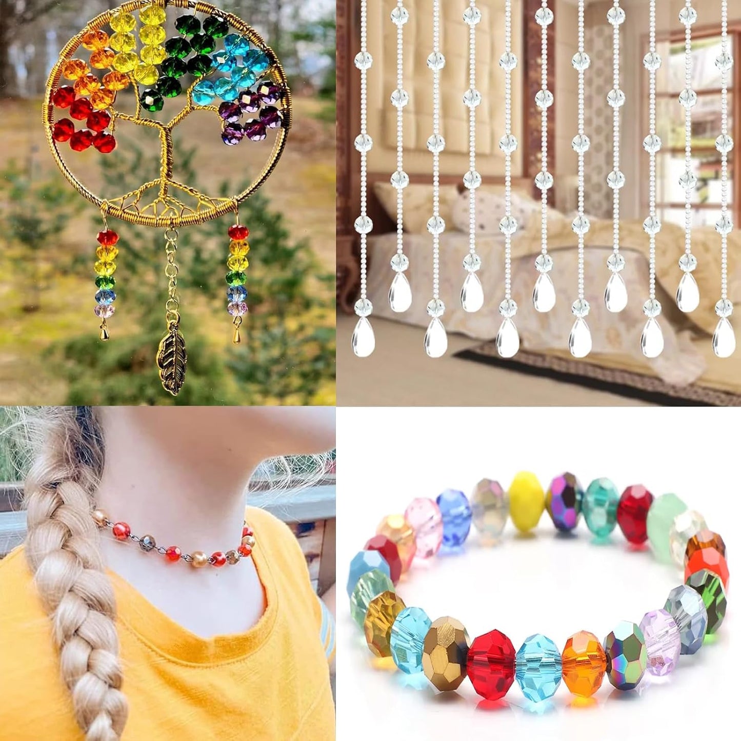 200PCS 6MM Crystal Glass Beads for Jewelry Making Red Series Rondelle Facted Crystal Glass Beads for Bracelet Making Round Glass Spacer Beads for DIY Crafts Wind Chimes Suncatchers