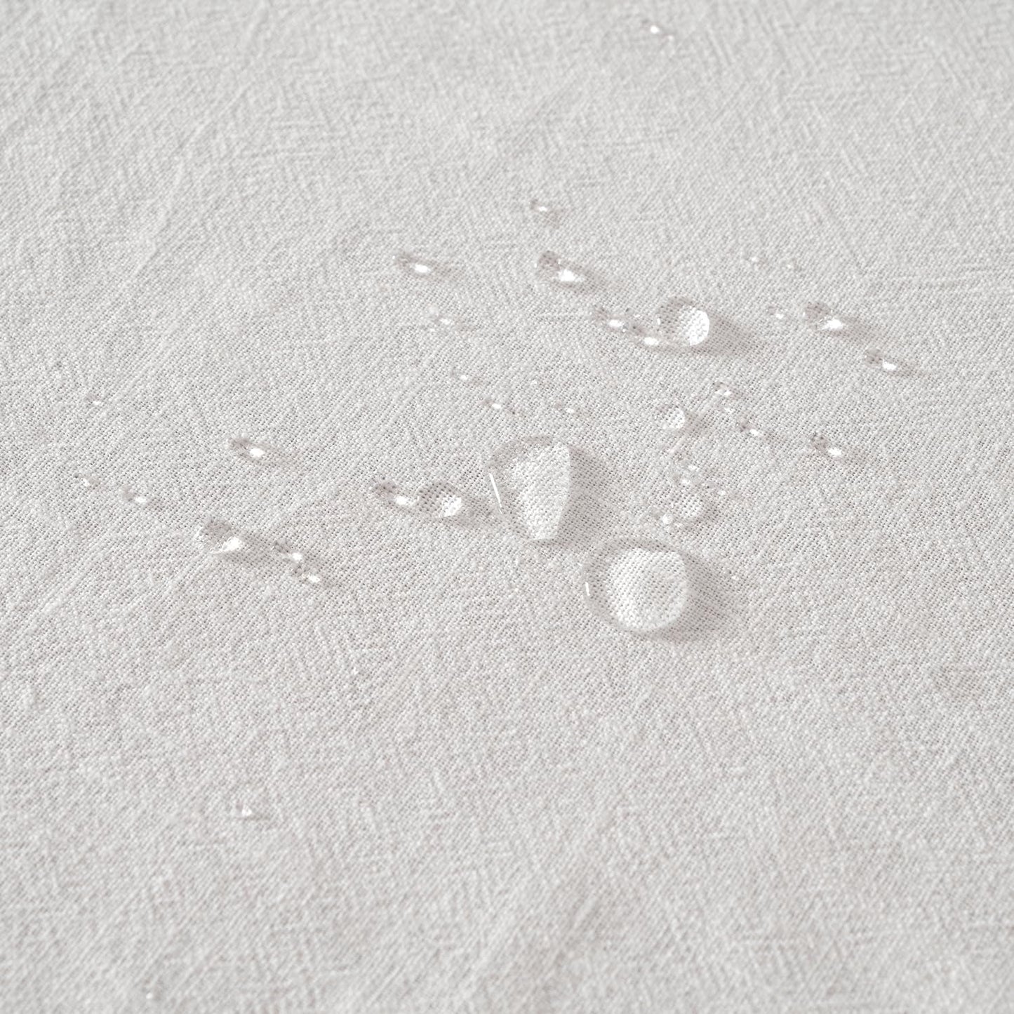 MIULEE White Linen Cotton Blend Tablecloth Rectangle, Luxury Waterproof Stain Resistant Durable Farmhouse Oblong Table Cloth for Dining Party Christmas Weddings Birthday Picnic Events, 52 x 84 inch