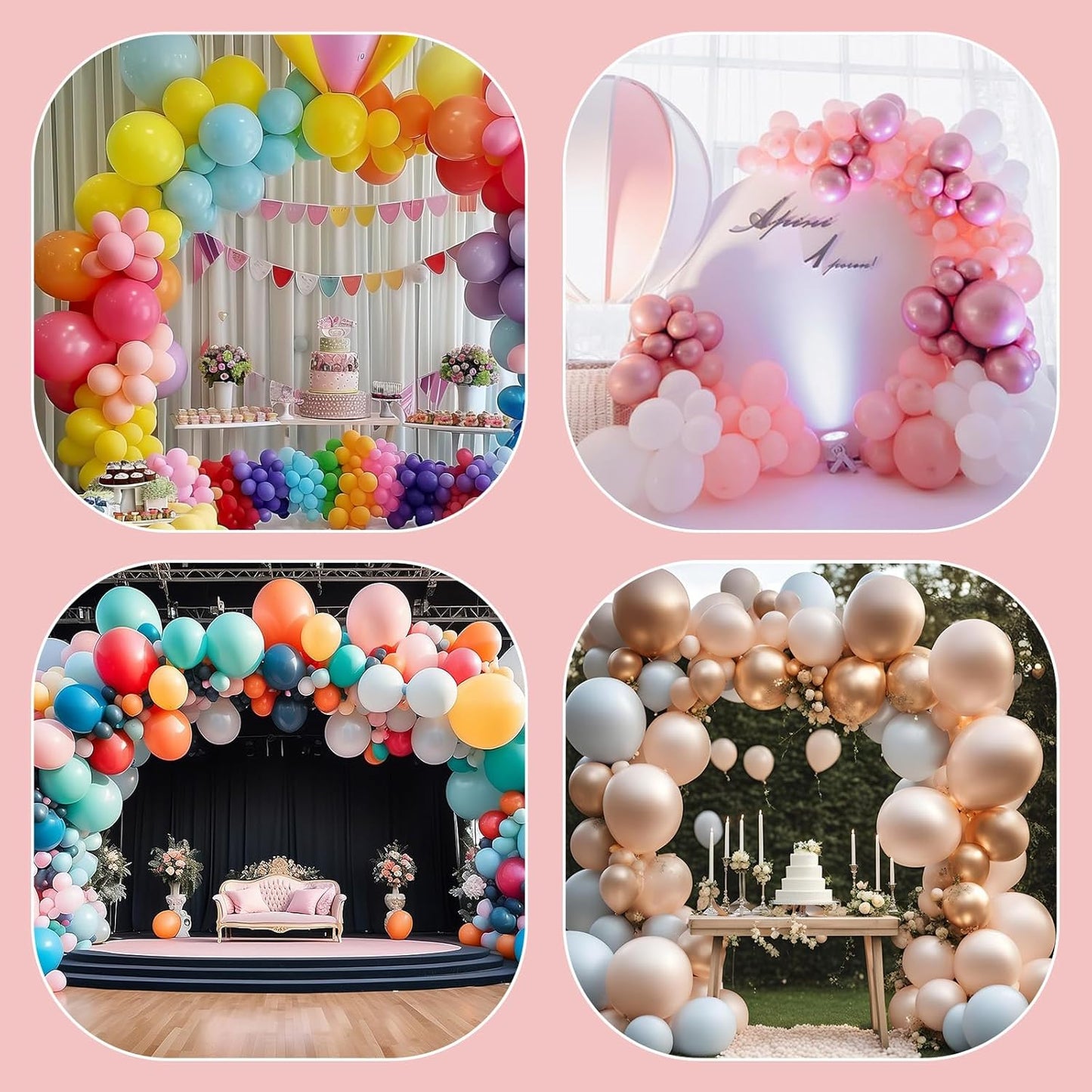 Xindojuz 50 PCS Balloon Clips for Balloon Arch, Plastic Balloon Arch Clips Balloons Connectors Clip Holders for Balloon Clip for Birthday Wedding Party Decorations (Star Shaped)