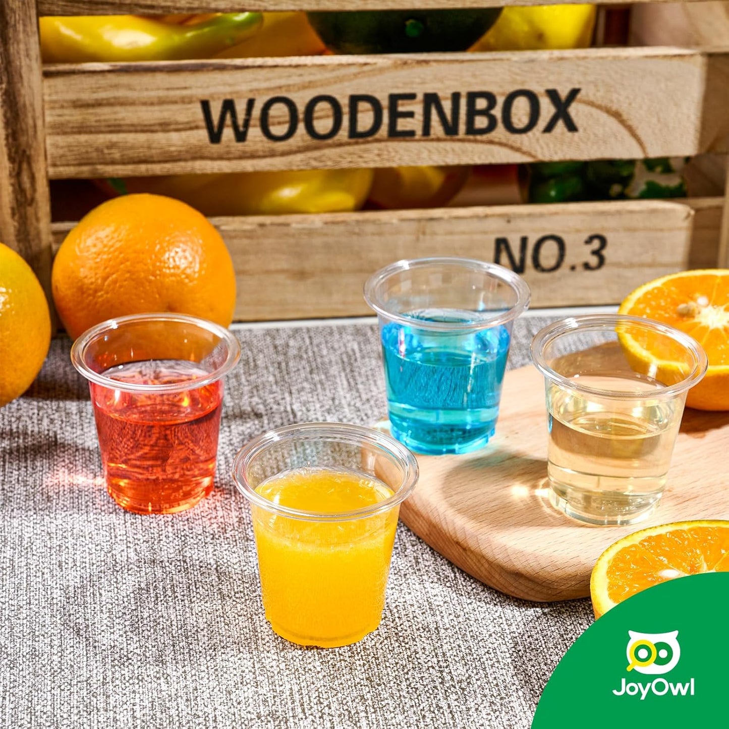 600 pack 2 OZ Plastic Shot Glasses, Mini Disposable Shot Cups for Party, Events, Whiskey and Wine Tasting