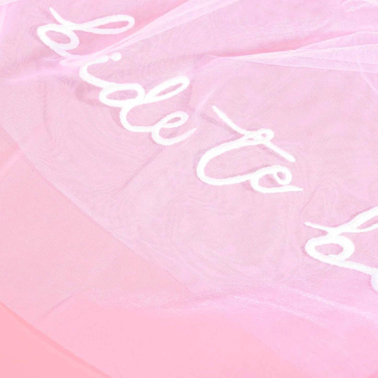 Bride To Be Embroidered Veil, Bride Veil for Bachelorette Party White Veils for Brides Accessories for Bridal Showers Favor