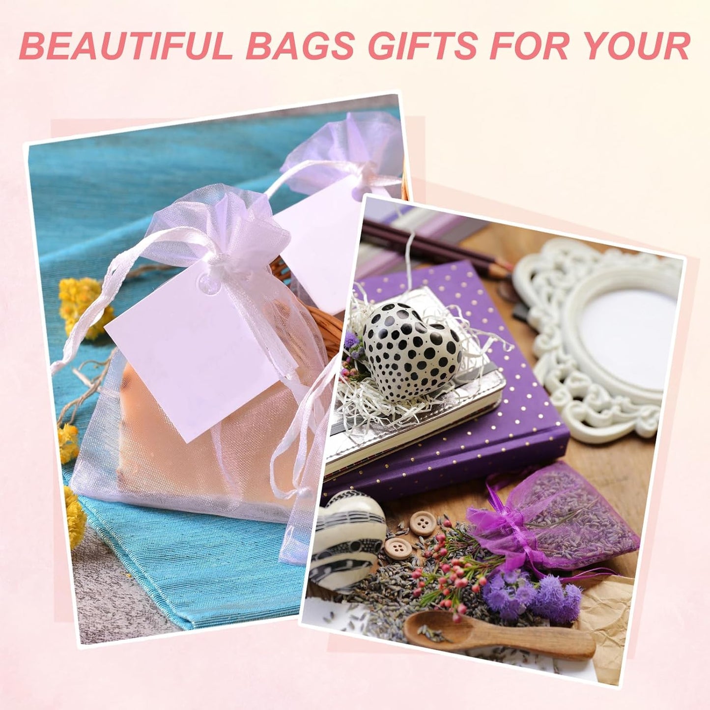 uxcell 50 Pcs Organza Gift Bags, 2.7x3.5 Inch Drawstring Pouches Jewelry Gift Bags, Small Wedding Favor Pouches for Christmas Birthday Wedding Goodie Candy Candle, Yellow