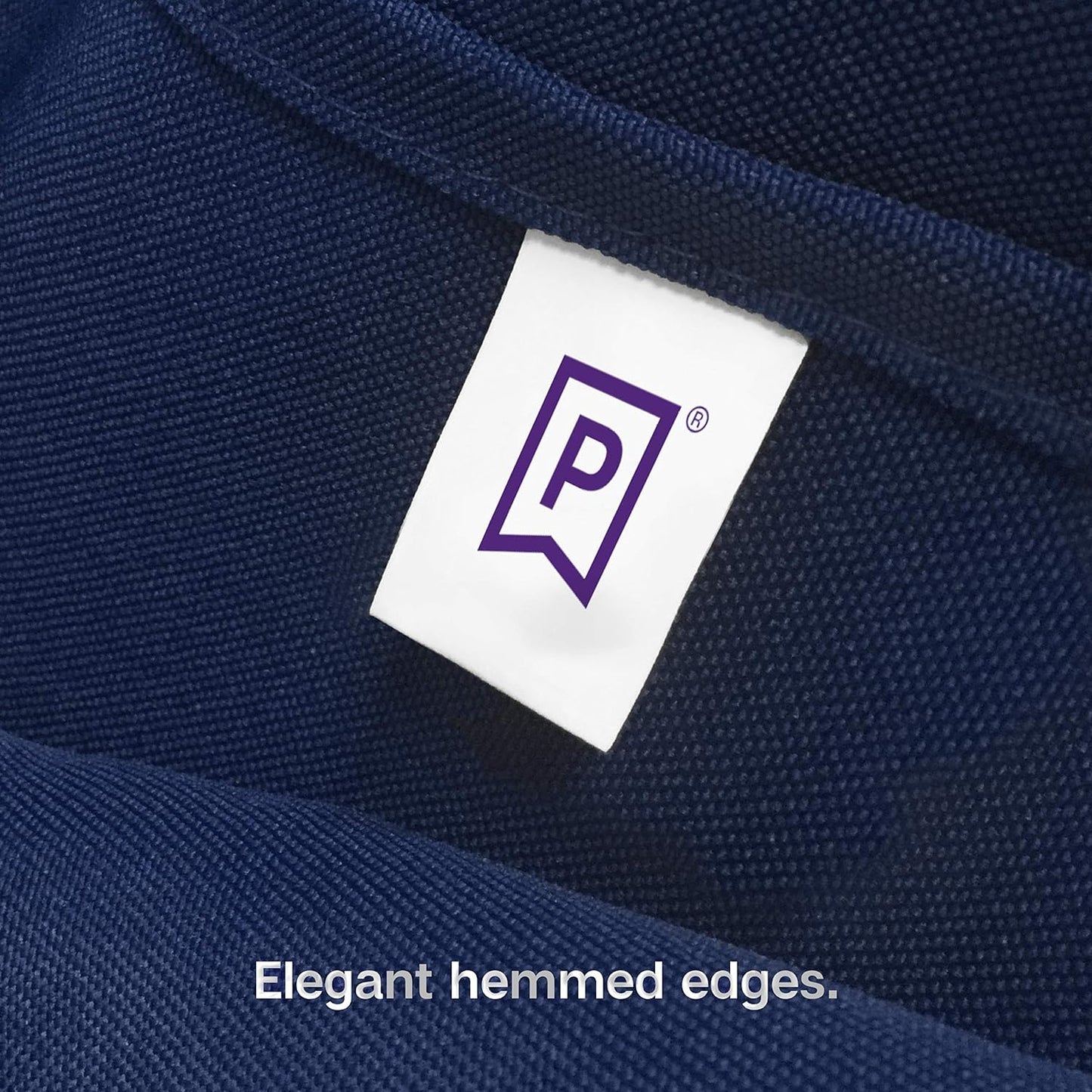 Gee Di Moda Square Tablecloth - 85 x 85 Inch Navy Blue Table Cloth for Large Square or Round Tables - Heavy Duty Washable Fabric - for Buffet Table, Holiday Party, Dinner, Wedding & Baby Shower