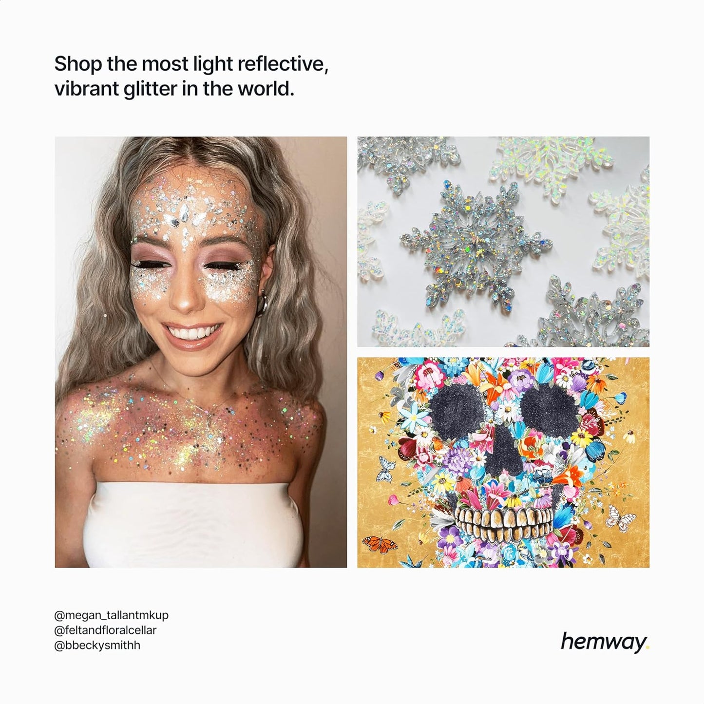 Hemway Biodegradable Glitter Eco Friendly - 100g/3.5oz Bio Cosmetic Safe Sparkle Vegan for Face Eyeshadow Body Hair Festival Makeup Craft - Chunky (1/40" 0.025" 0.6mm) - Silver