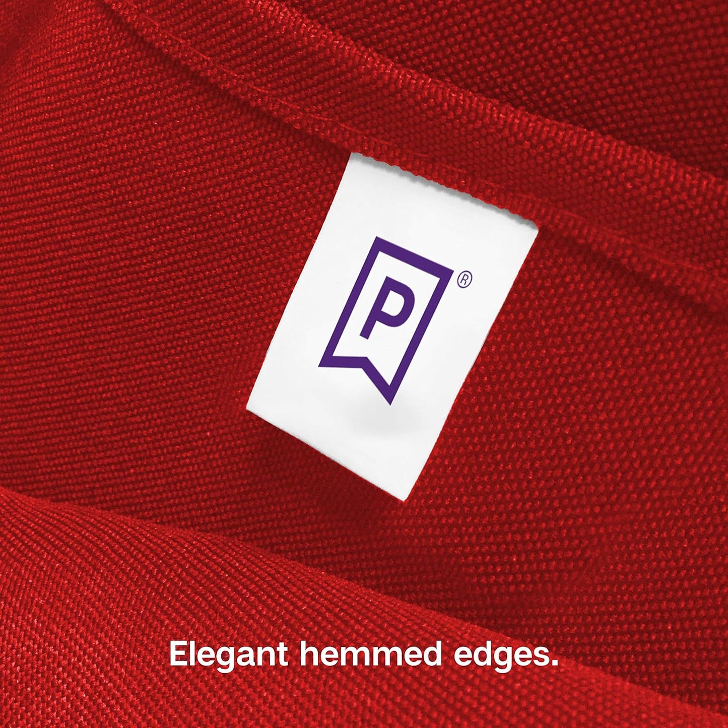 Gee Di Moda Square Tablecloth - 85 x 85 Inch Red Table Cloth for Large Square or Round Tables - Heavy Duty Washable Fabric - for Buffet Table, Holiday Party, Dinner, Wedding & Baby Shower