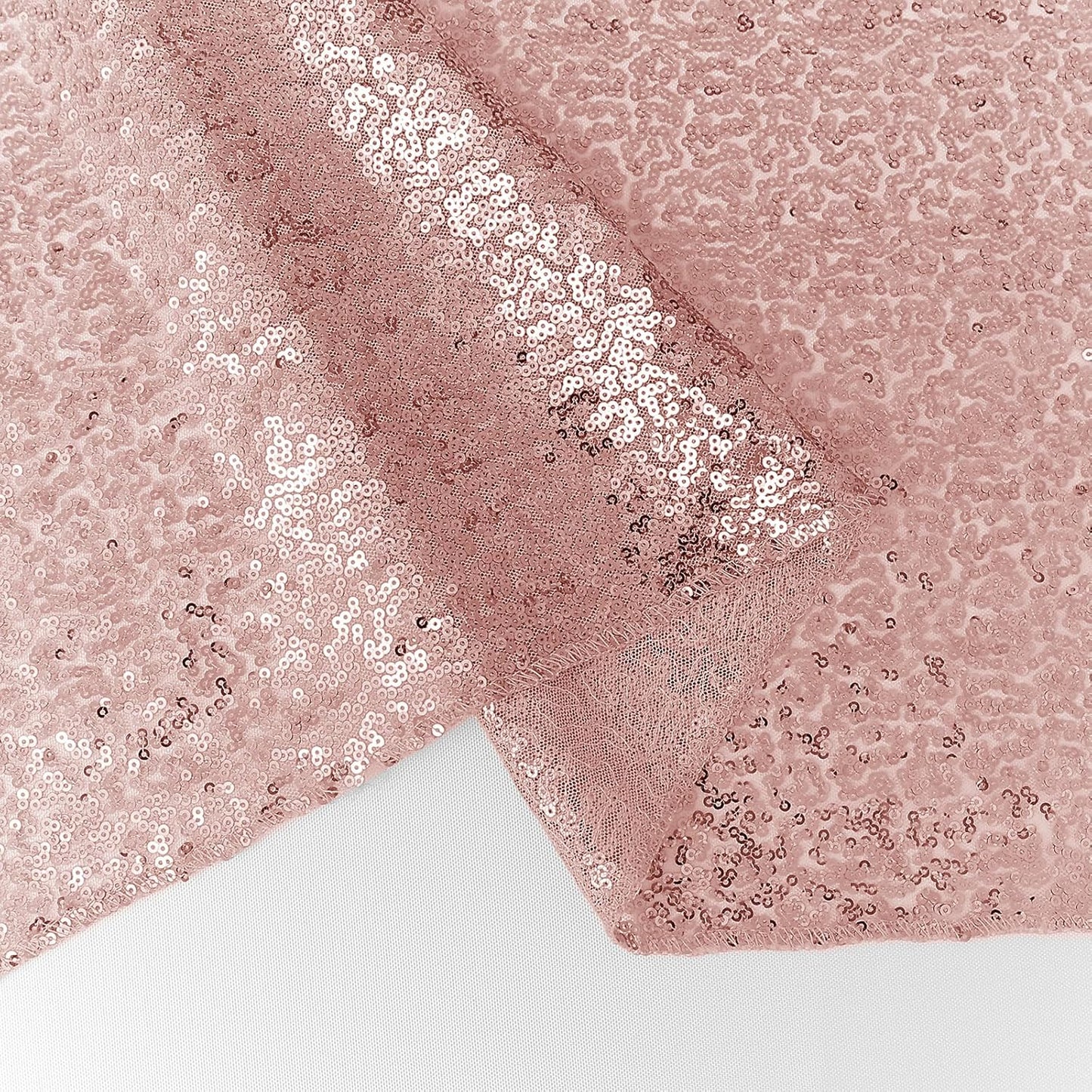 10 Packs 12 x 72 inches Sequin Table Runner, Rose Gold Glitter Table Runner for Birthday Party Supplies Wedding Engagement Baby Shower Holiday Celebration Event Decorations