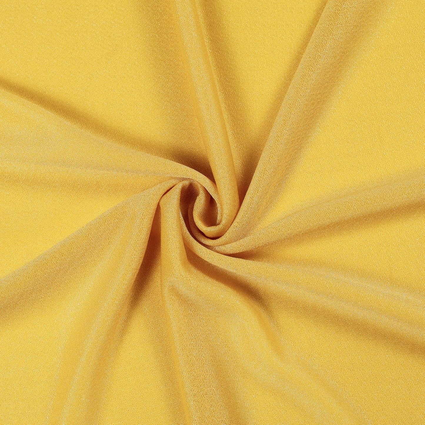 VDS Pack of 1 Panel (30 Inch X 30 Feet) Wedding Arch Draping Fabric Sheer Chiffon Fabric Drapery for Wedding Ceremony Reception Swag Backdrop Canopy Chuppah ARBO Altars Decoration (Gold)
