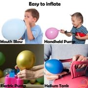 AFTERLOON® Biodegradable Balloons 24 pcs Pastel Purple 10 Inch, Matte Color Thickened Extra Strong Natural Latex Helium Float, Colorful Bulk Color ballon Globos Para Decoration De Fiestas Kids