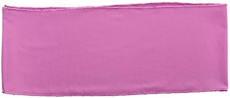 VDS Pack of 10 PCS | Dusty Pink | Spandex Chair Sashes Bows Without Buckle | Stretch Elastic Banquet Universal Folding Chair Band Tie with for Wedding Party Conference Celebration Event Decoration