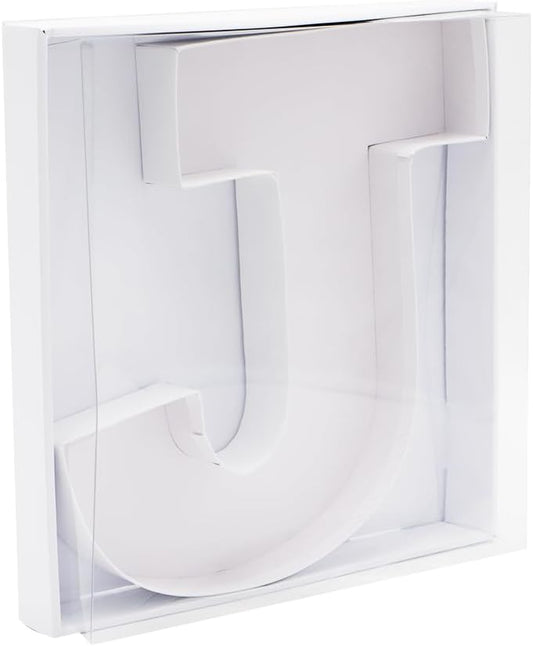 12" Fillable Cardboard Letter Charcuterie Gift Cupcake Box With Cover Sweets Packaging (J)