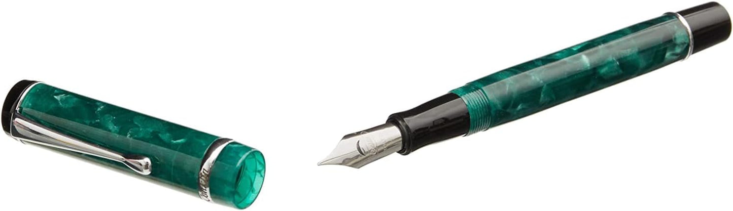 Conklin Duragraph Fountain Pen Forest Green - Extra Fine Nib, Precision Writing Instrument with Classic Design