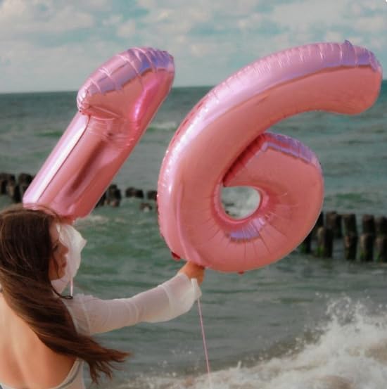 40 Inch Pearlescent Pink Mylar Foil Number 6 Birthday Balloon, Digital Balloons for 6 16 Boy Girl Party Decorations Supplies, Big Helium Balloon Numbers for 26 36 46 60 Men Women Anniversary