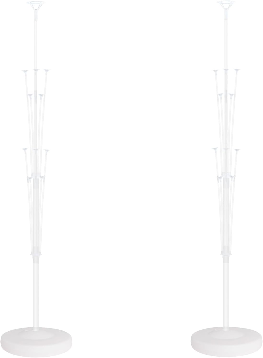 Balloon Column Kit for Floor- Set of 2, Base&Pole, Balloon Column Kit for Floor or Table Centerpieces Backdrop Decoration for Party Wedding Baby Shower Birthday Graduation (No balloons)