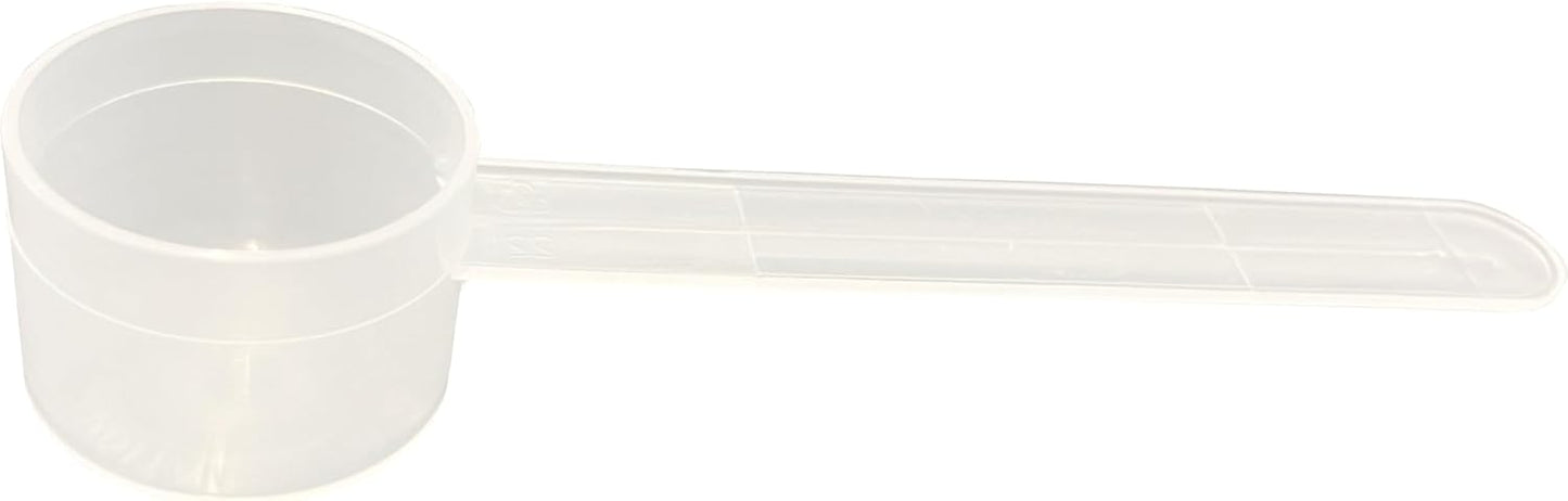 25 mL (5 Teaspoon) Long Handle Scoop for Measuring Coffee, Pet Food, Grains, Protein, Spices and Other Dry Goods (Pack of 5)