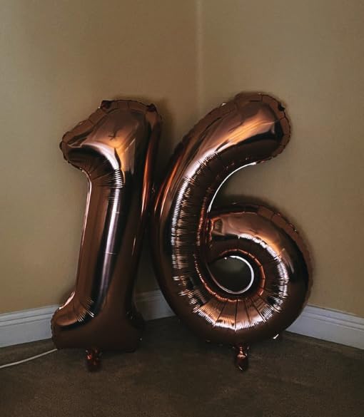 40 Inch Big Coffee Brown 9 Balloon Number, Jumbo Giant Happy 9th 19 29 39 49 99 Birthday Party Decorations, Dark Brown Large Nine Mylar Foil Anniversary Birthday Party Engagement Decorations