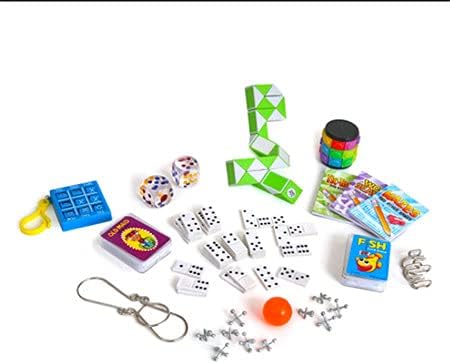 Geckos All Occasion Party Favors, set of six 10-inch party favors with tissue crown, motto, and party toy gift enclosed, Multicolor