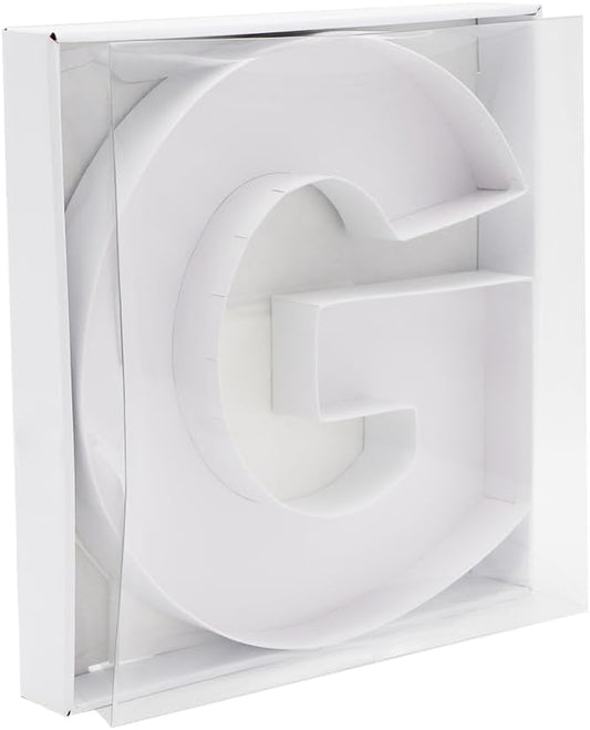 12" Fillable Cardboard Letter Charcuterie Gift Cupcake Box With Cover Sweets Packaging (G)