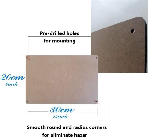 Rustic Wooden Signs Please Do Not Knock or Don't Ring Doorbell Dogs Will Bark Sign Wall Art Decor Kitchen Cafe Pub Decor Gift 6x12 INCH