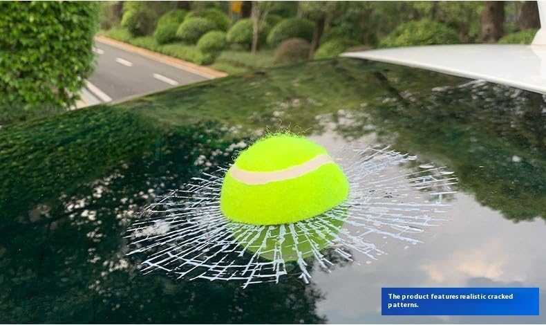 Car 3D elf Ball car Sticker, car Window Funny Creative Decorative Sticker(18cmx18cmx3cm) (White Football)