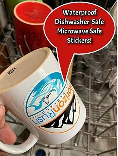 Custom Stickers Vinyl Waterproof Dishwasher Safe, UV Resistant 1.5-10 in. Make Your Own Personalized Stickers Labels for Your Brand, Text Image, or Logo. Made USA