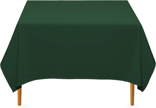 Lann's Linens - 70" Square Premium Tablecloth for Wedding/Banquet/Restaurant - Polyester Fabric Table Cloth - Hunter Green