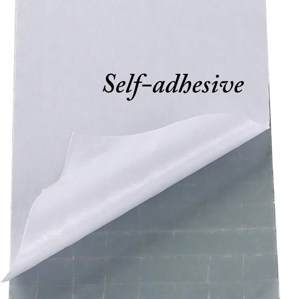 PP OPOUNT 9440 PCS Self Adhesive Mirror Mosaics Sheets, 5 x 5 mm Silver Mirrors Mosaic Square Glass for Craft,Home Decorations