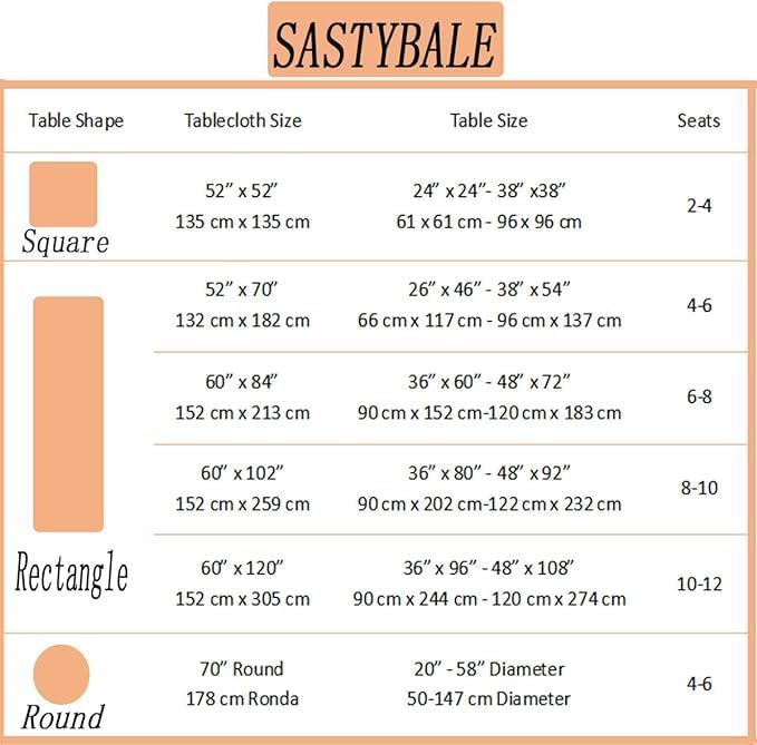 SASTYBALE Jacquard Tablecloth for Square Tables, Heavy Weight Damask Table Cloth Square, Autumn Polyester Table Cover for Kitchen Parties Thanksgiving Farmhouse, Rust 52×52 Inch
