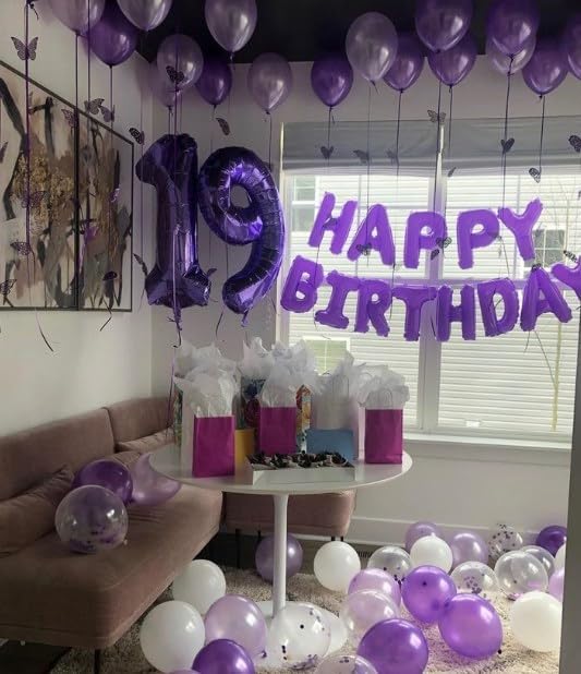 Purple Number 9 Balloon, 40 Inch, 1 Piece, Birthday Decorations, Anniversary Decorations, Graduation Party Supplies