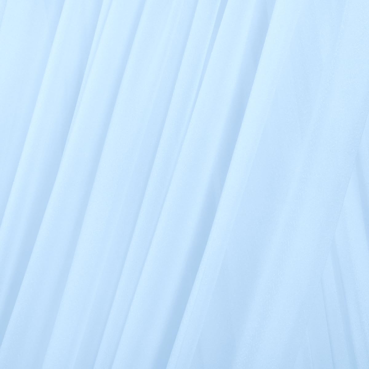 MLMC Baby Blue Wedding Arch Draping Fabric 1 Panel 29" x 20 FT Extra Long Gauze Drapes Sheer Backdrop Curtains 6.6 Yards Outdoor Drapery Panels for Wedding Baby Shower Party Ceiling Decoration
