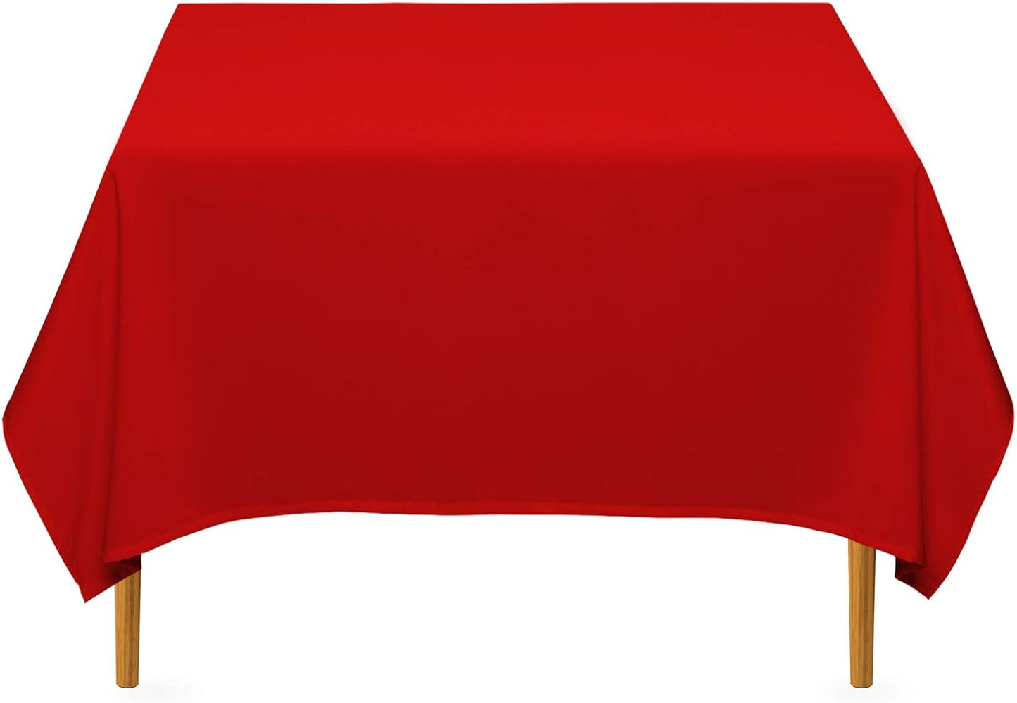 Lann's Linens - 10 Premium 70" Square Tablecloths for Wedding/Banquet/Restaurant - Polyester Fabric Table Cloth - Red