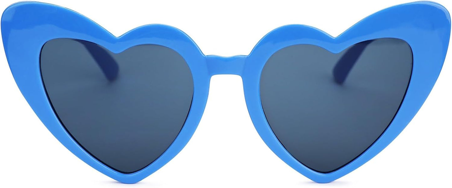 YOGFIT Heart Sunglasses for Women Fashion Classic Love Eye Protection Sunglasses Vintage Cute Heart Sunglasses