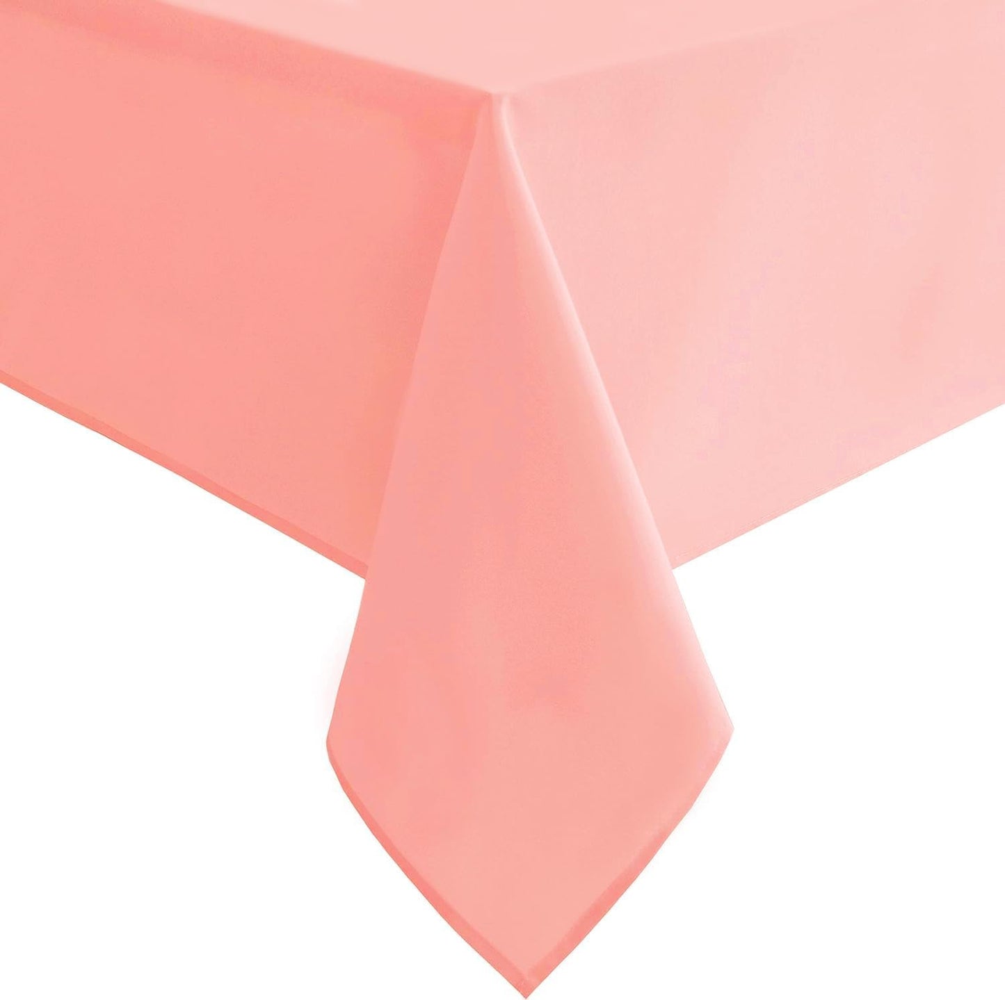 Hiasan Tablecloth for Rectangle Tables - Waterproof and Spillproof Washable Fabric Table Cloth for Dining Room Kitchen Party, 60 x 120 Inch, Rose Pink